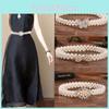 Elegant Pearl Waist Chain For Women With Adjustable Elastic Belt For Summer Fashion Accessory