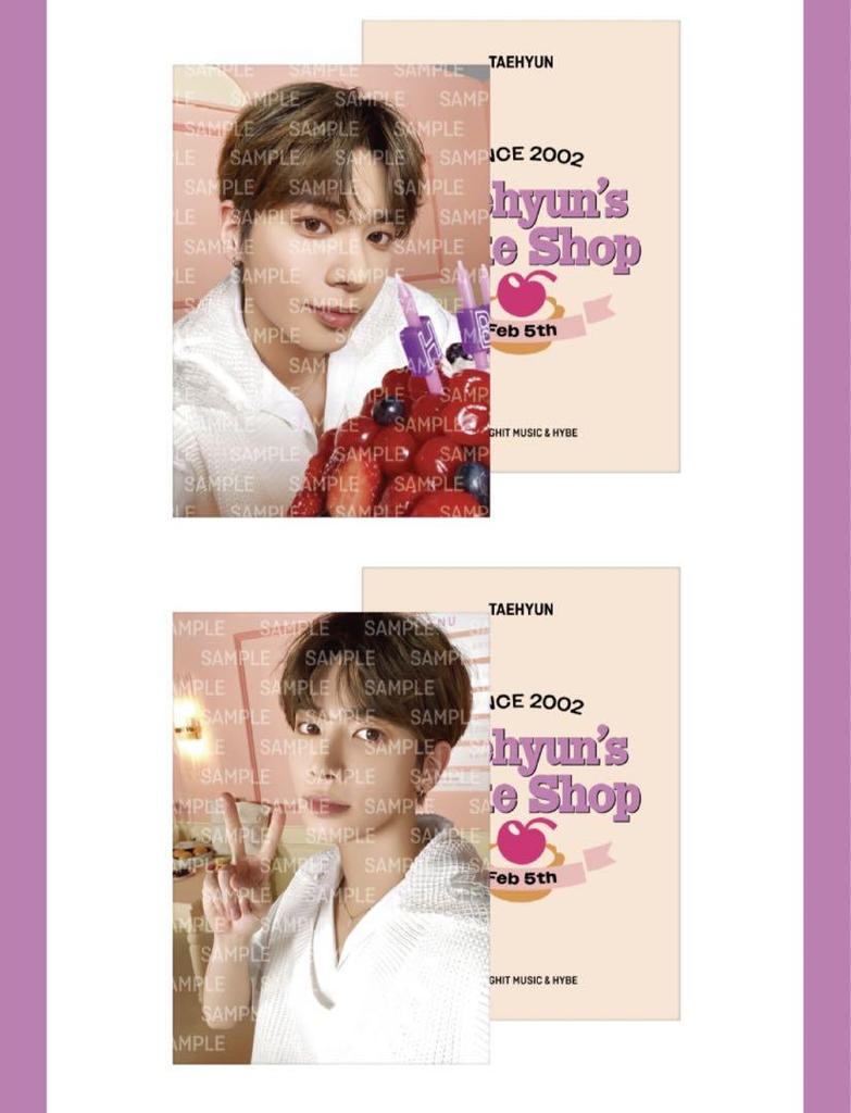 [USED] TXT Taehyung 2023 Birthday Cap + Photocard Set