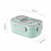 New Double-layer Insulated Lunch Box Fresh-keeping Leak-proof Lunch Container Plastic with Spoon Food Storage Box for Adults