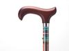 Merry Sticks / Bright Life / Folding Walking Stick / Cane / Tartan Check (Orange)
