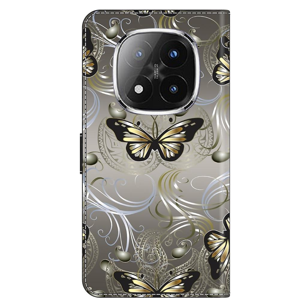 For Xiaomi Redmi Note 14 Pro+ 5G Case Wallet Stand Pattern Printing PU Leather Flip Phone Cover