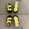 Versatile Internet Celebrity Platform Heightening Sandals 2025 Summer New Velcro Sandals Women Fashion Sandals Beach Shoes Women