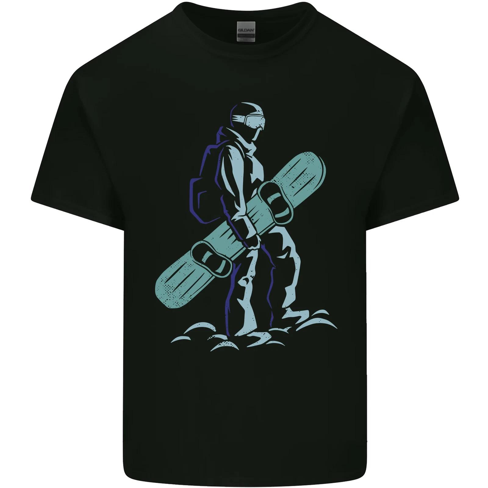 A Snowboarding Figure Snowboarder Kids T-Shirt Childrens 3XL