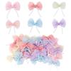 10pcs/lot Mini Cute Mesh Polka Dot Pearl Bow For Jewelry Making DIY Wedding Party Hair Clip Headband Clothing Crafts Decoration