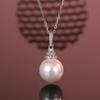 Elegant 925 Sterling Silver Pearl Necklace for Women - Exquisite Small Pearl Pendant