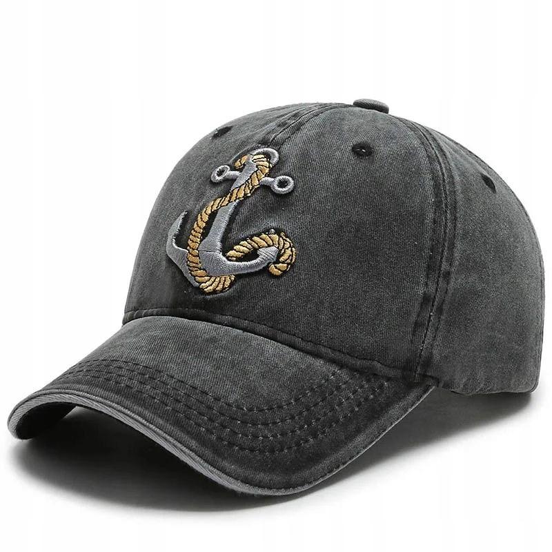 Casquette de pêche Ancre Broderie Marin Universelle