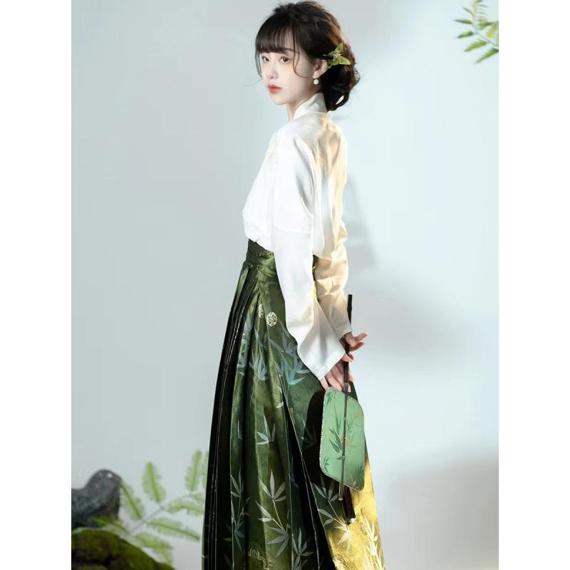 Chinese Ming Dynasty Style Hanfu Women's Clothes Set Improved Hanfu