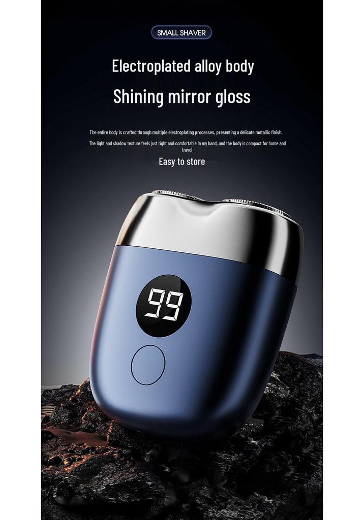 Smart Portable Men's Electric Shaver - Mini Full Body, Washable Razor for Travel