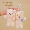 Animal Cute Plush Hanging Toy With Short Faux Fur For Children Travel Bag Doll