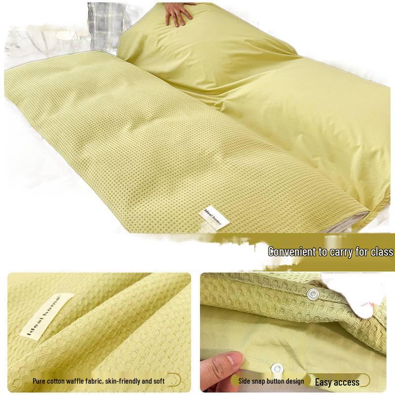 Cestovní spací pytel a povlak na přikrývku z čisté bavlny - Přenosný, Ochrana proti nečistotám, 3dílný pro služební cesty