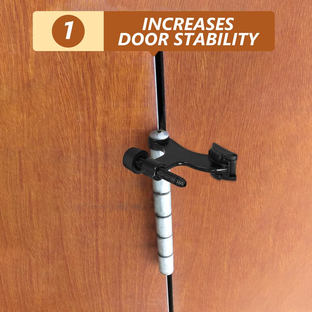 Heavy Duty Thickened Zinc Alloy Door Stopper Adjustable Hinge Stop Screw in Door Stopper for Home Office Hinge Stop