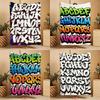 Artistic Pattern L-Letters Throw Soft Warm Throw Blanket for Bedroom Living Room Bed Travel Camping Picnic Gift