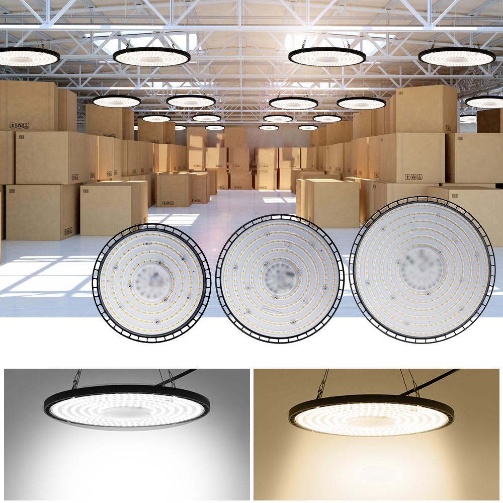 Super Bright High Bay Lights Work Lights Industrial AC220V 100W 150W Ceiling Light Garage Light For Gym Warehouse Factory Market