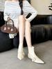 Autumn and winter new pointed thick heel short with thin temperament French fashion sexy beautiful short boots