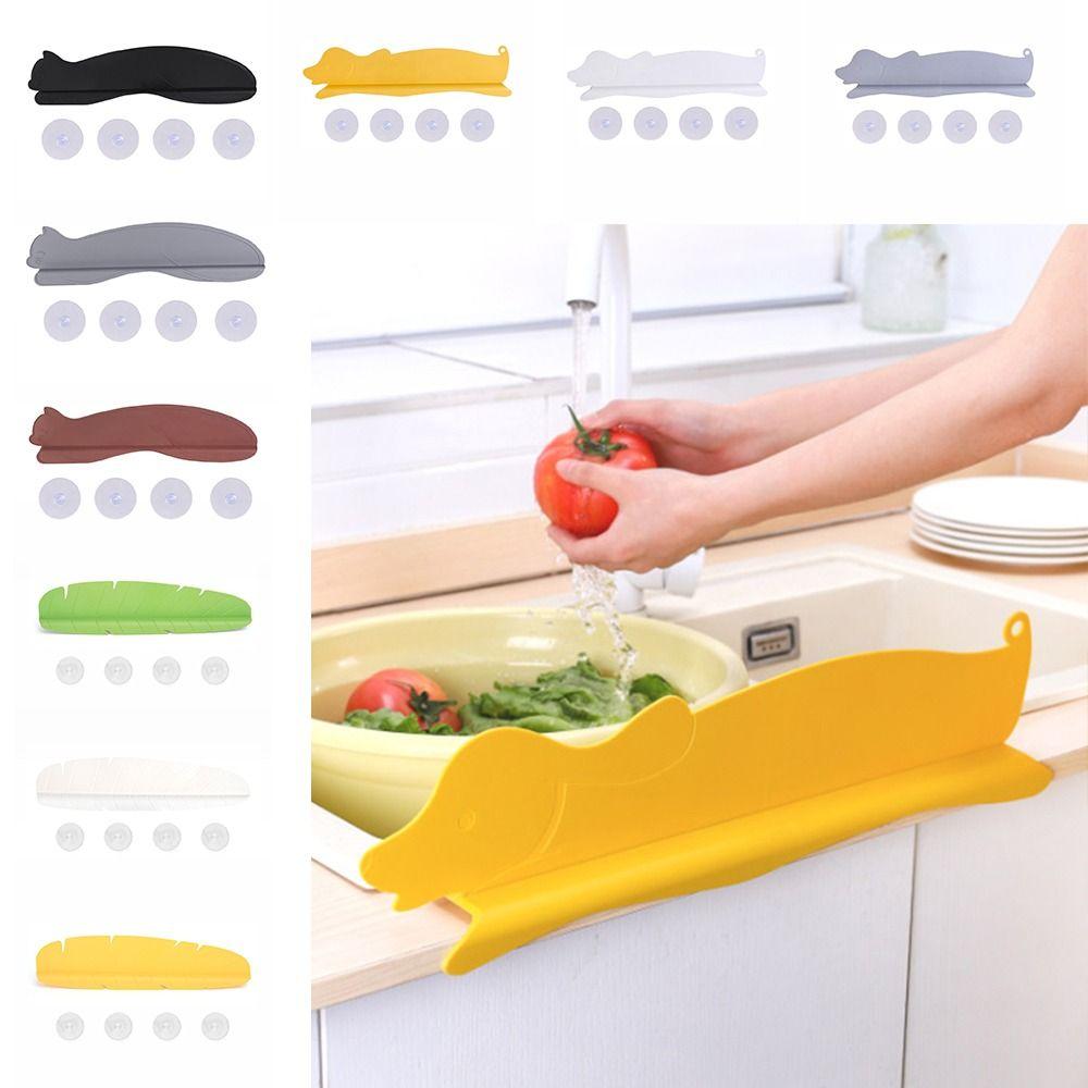 Silicone Material Water Retaining Plate Water Retaining Design Suction Disc Water Proof Barrier Cartoon Leaf Dog Cat