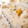 Thickened Fleece Winter Sofa Cushion Winter New Simple Modern Bear Seat Cushion Non-Slip Sofa Cover Towel