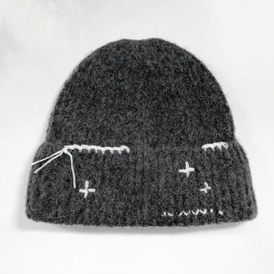 Rubati Handgestrickte Mütze_ANTHRAZIT