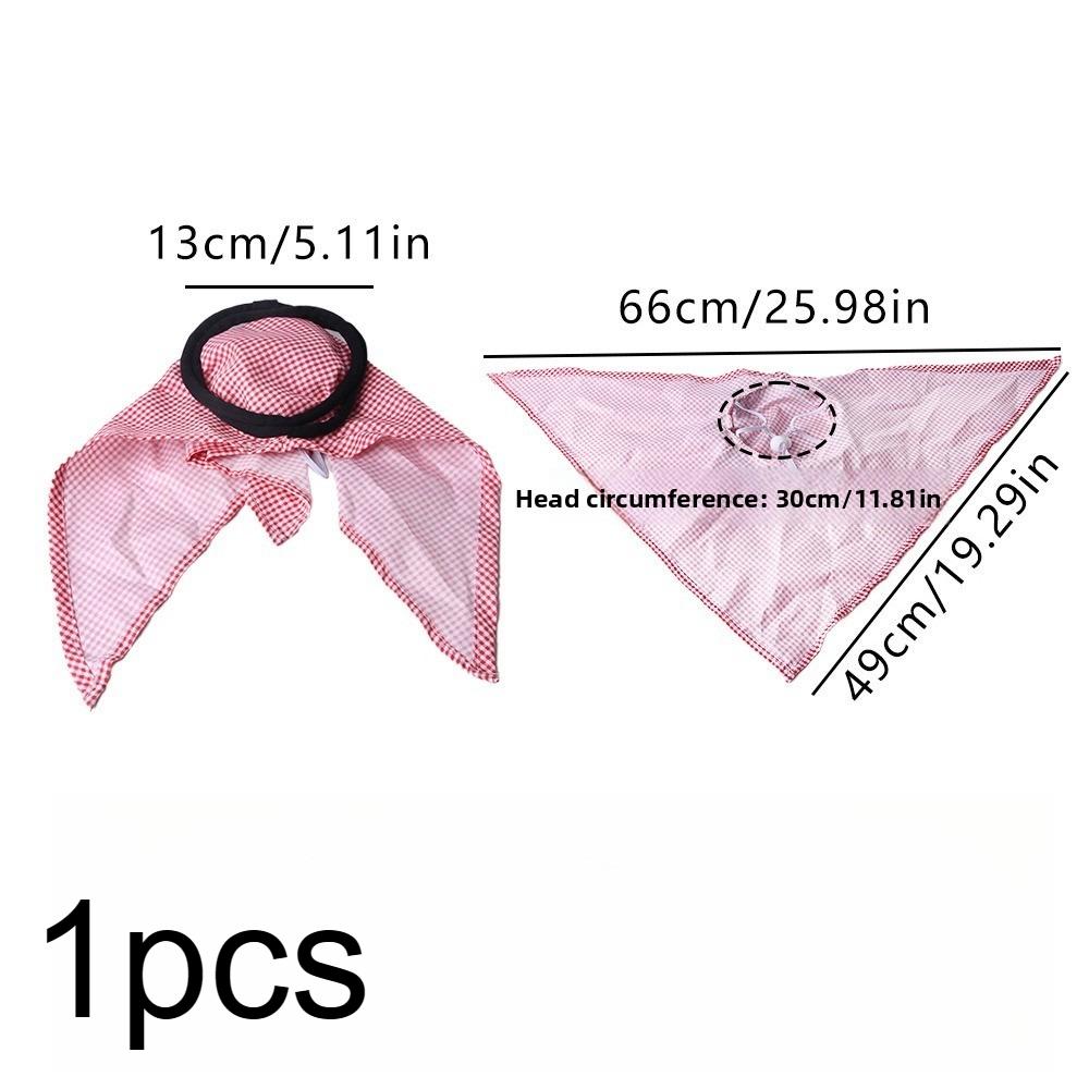 

1 шт. Шапка для питомца, платок, регулируемый, набор костюма на Хэллоуин для кошки, собаки, забавный аксессуар для вечеринки, косплей розовый