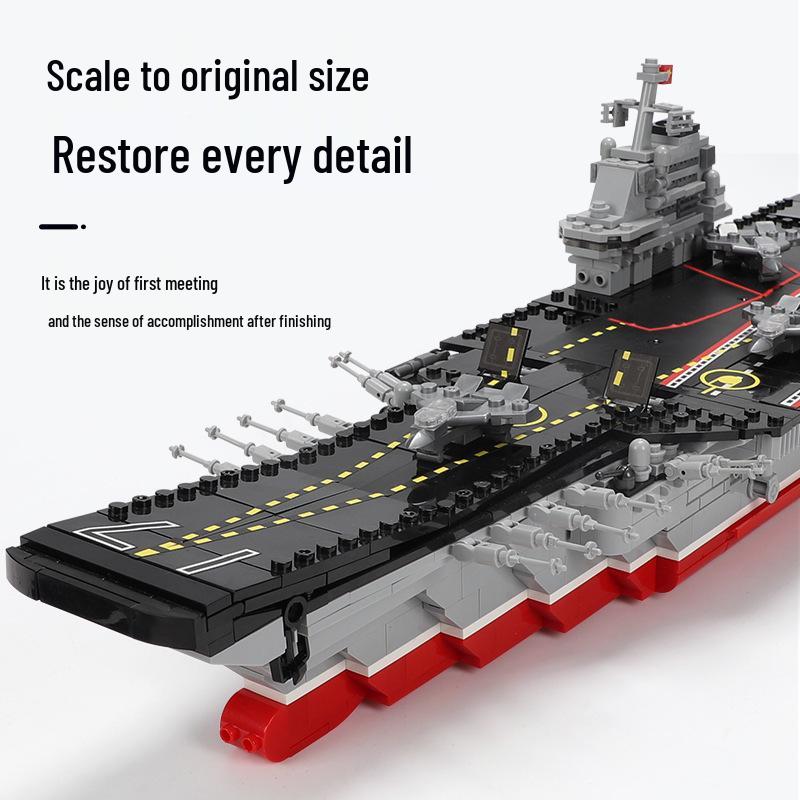 Xingbao Military Series Aircraft Carrier Destroyer Educational Building Blocks Toy for Boys