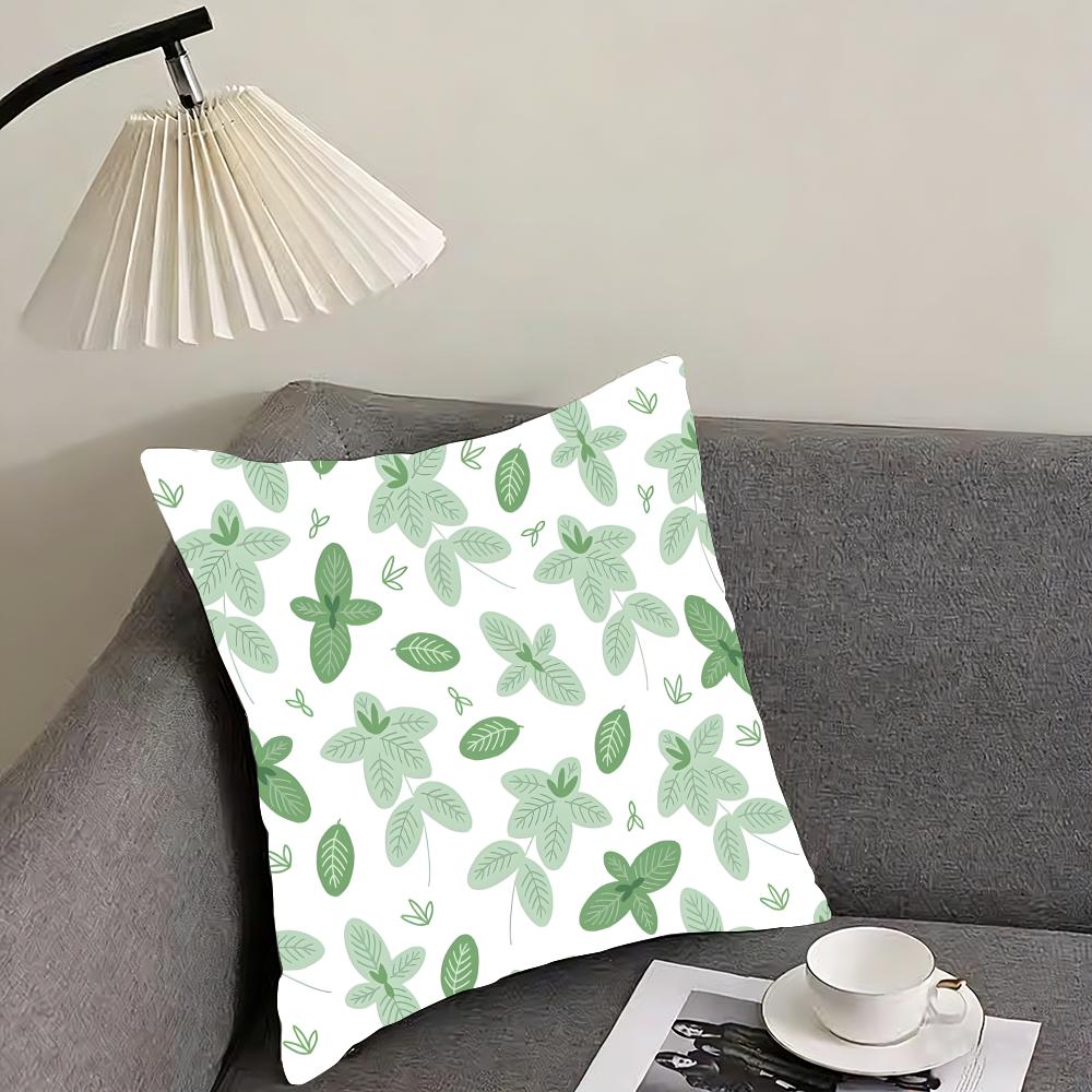 Leaves Ins Cushion Cover Pillowcase Ultra Soft Skin Friendly Fabric Cloud Like Comfort & Concealed Zipper
