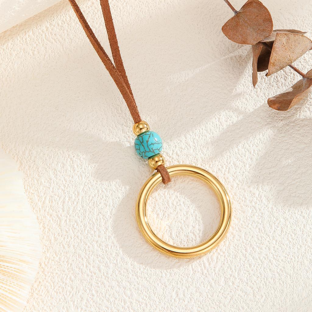 Atoztide Gold Color Heart Flower Sun Pendant Necklace for Women Stainless Steel Multiple Styles Necklace Christmas Jewelry Gift