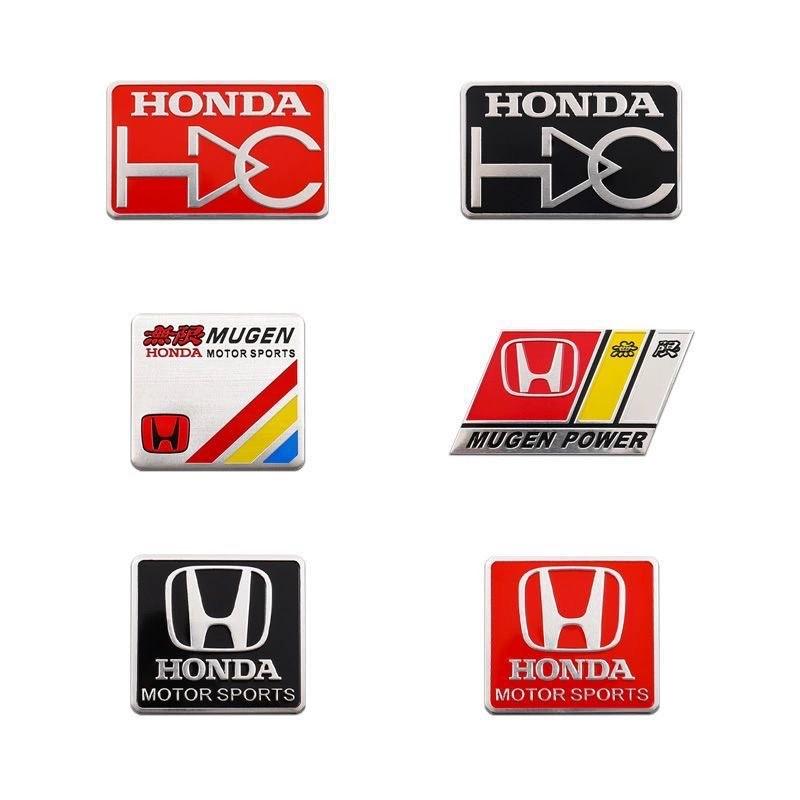 CPR1 Honda Aluminum Car Body Fender Trunk Decal Badge for Civic FIT Accord CRV CRZ CRX HRV Odyssey City B-Series D-Series H-Series Rs