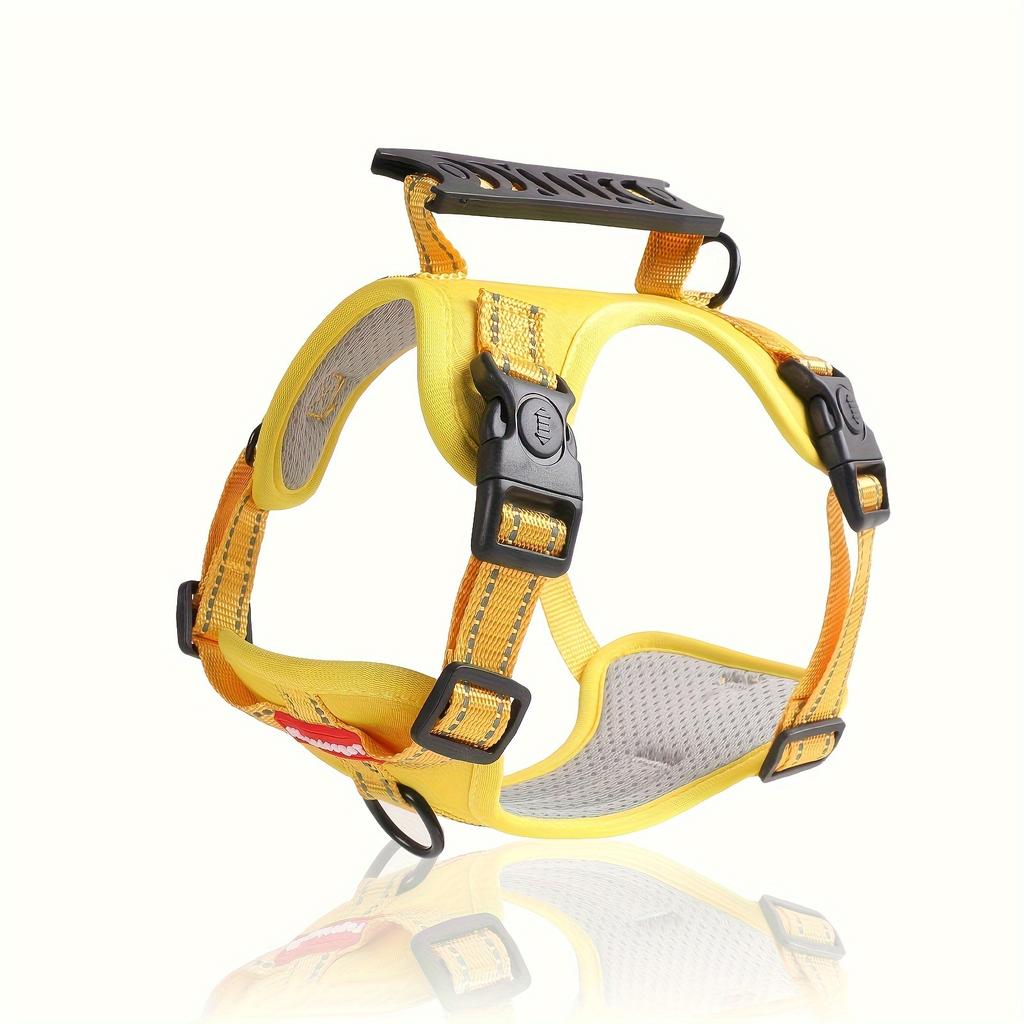 Adjustable Soft Padded Harness with Easy Control Handle Prevents Choking Pulling Comfortable No-Pulling Pet Harness for Dogs