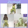 Plush Green Frog Cartoon Backpack For Girls Gift And Daily Use