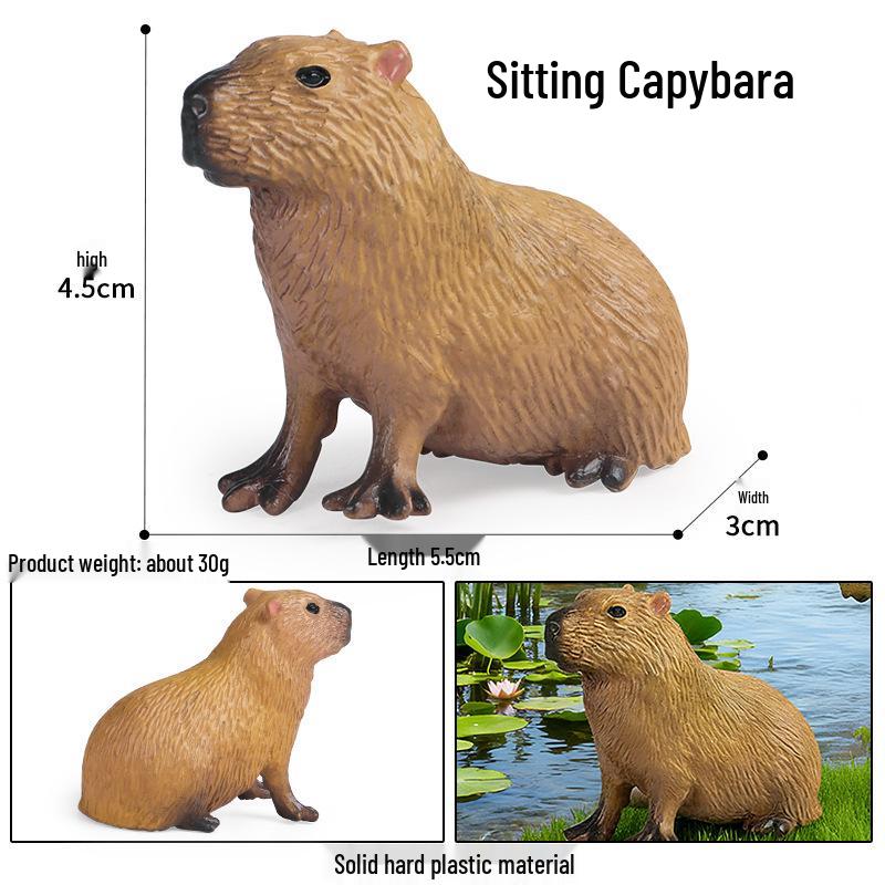 Realistic Wild Animal Models: Rhino, Hippo, Panda, Jaguar, Lion, Camel Cognitive Toys for Children