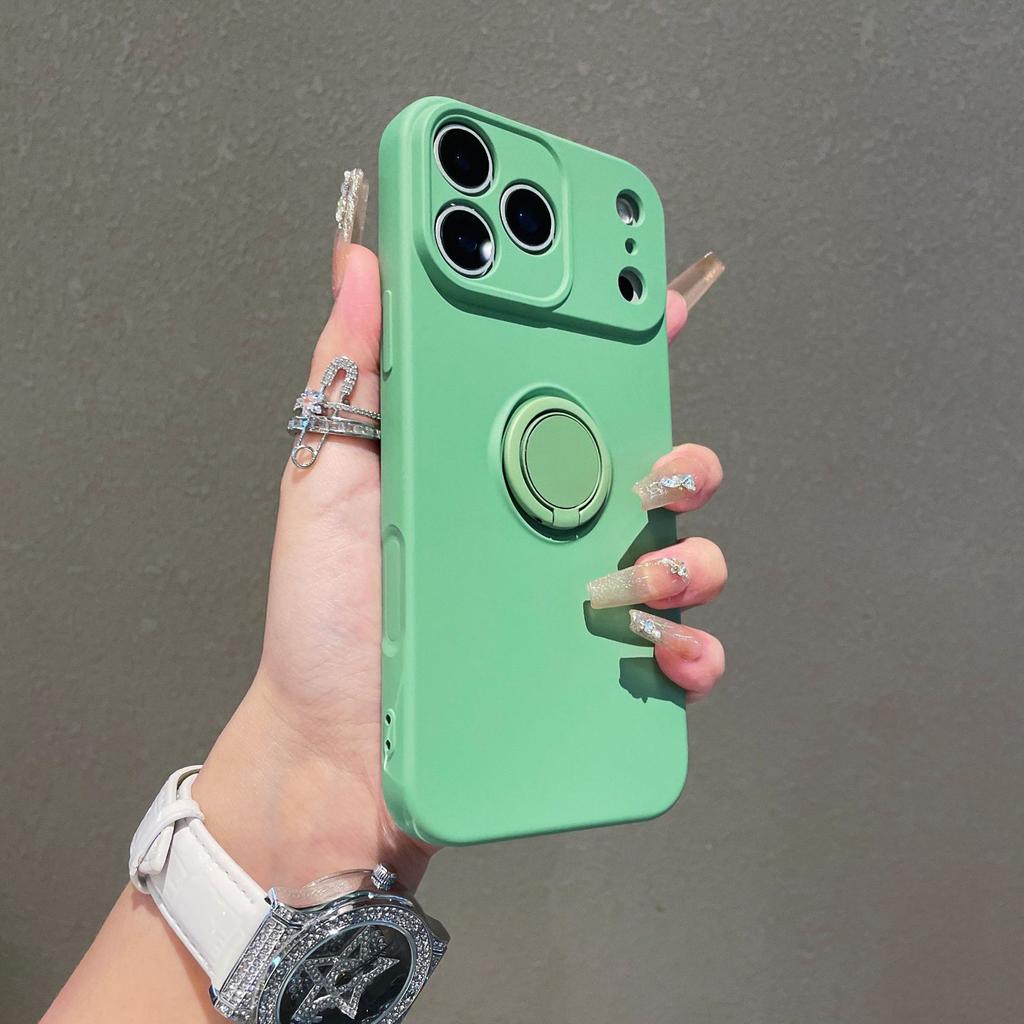 Liquid Ring Suitable for IPhone17ProMax Mobile Phone Case Car Bracket Apple 16 Fall Protection Case Full Package