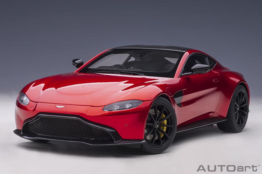 AUTOart Aston Martin Vantage 2019 Hyper Red Carbon Black Roof Finished Model 70277 1/18