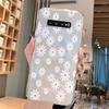 For Samsung Galaxy S9 Plus S9 S10 4G S10e S10 A10 A11 M11 A20 A30 M10A A20e A40 A21S Flowers Plants Clear Daisy Silicone Cover