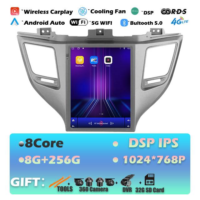 9.7'' For Hyundai Tucson 3 2015-2018 Carplay Android 14 Car Radio Multimedia Video Player Navigaion Head Unit Stereo Audio