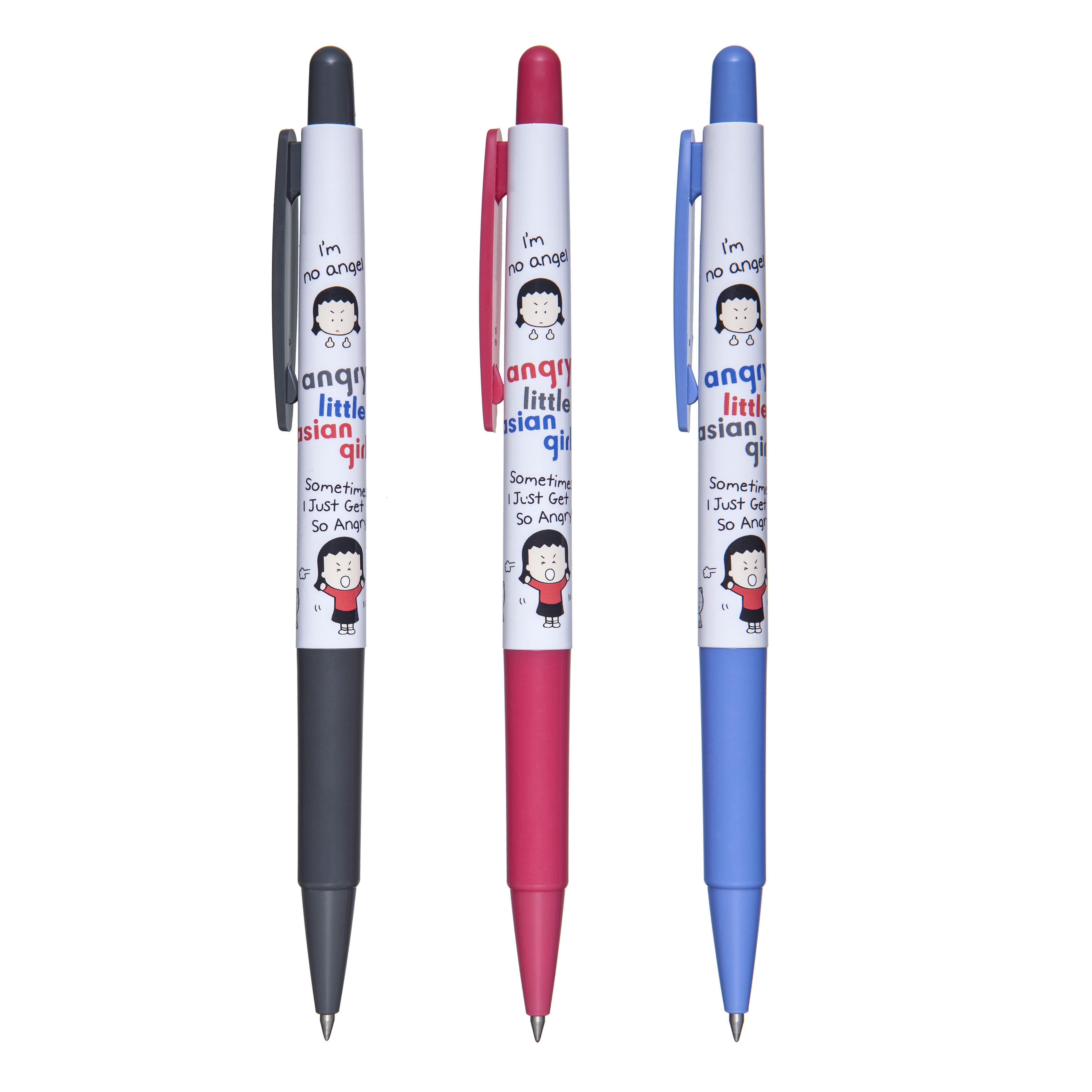 Наборы шариковых ручек от 3 до 12, цвета красный, чёрный, синий Assorted 3pcs