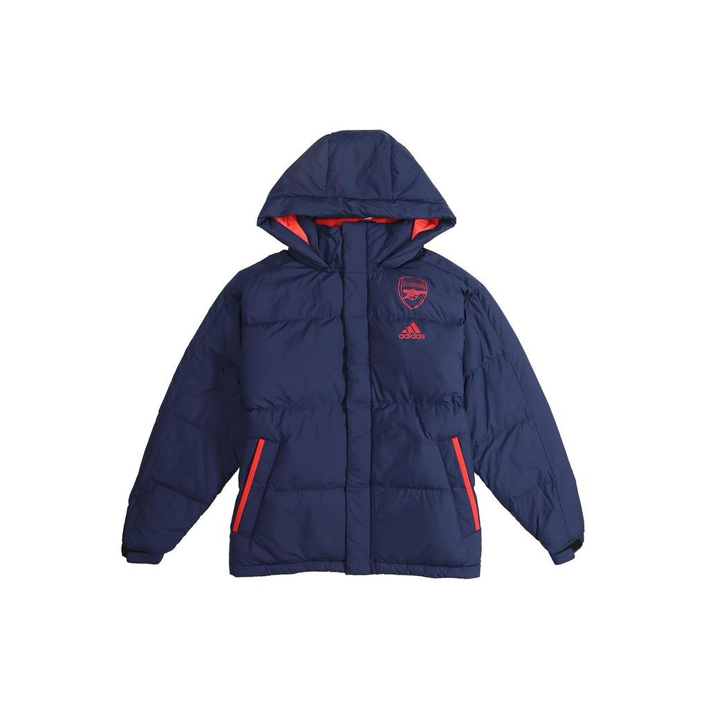 adidas Arsenal Down Jackets Men's Blue Detachable Hood Moderate FQ4111