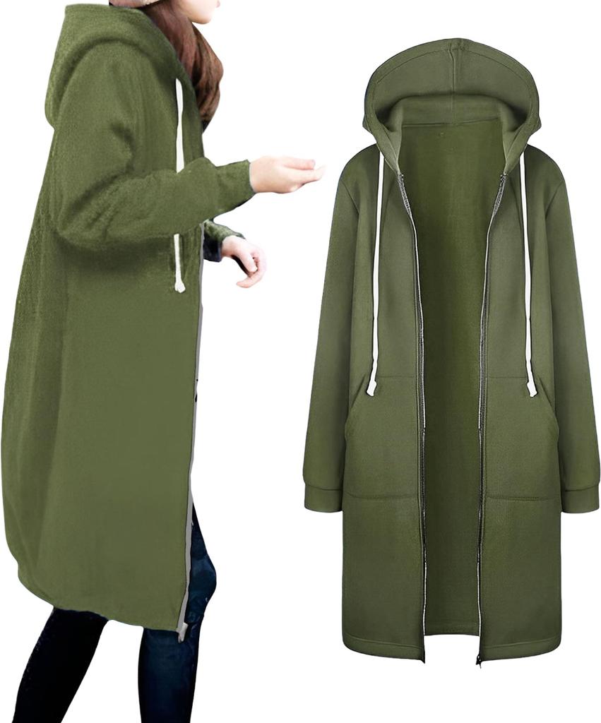 Newne Hooded Long Perfect for Fall and Plus Sizes Lightweight and Military Outdoor Mountain and Everyday Long Light Jacket Jacket Hooded Fits Over