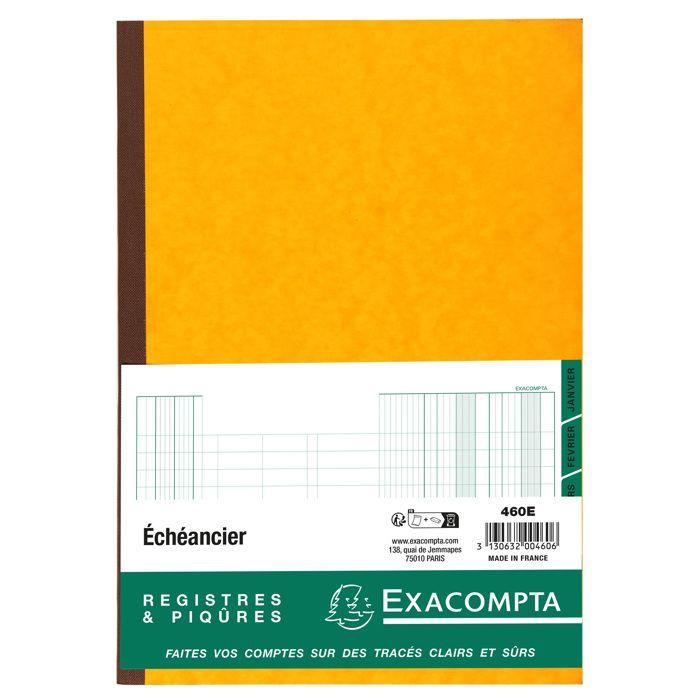 Echéancier - Exacompta - 460E - 72 Pages - 29,7x21 cm - Bleu