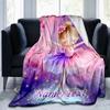1PC Custom Name Fairy Stars Outdooor Flannel Blankets Throw Blanket All-Season Throw Gift Bedspread for Couch, Bed, Camping Holiday Birthday Gift