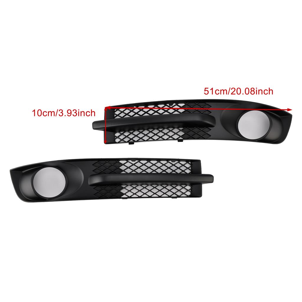 Front Bumper Fog Light Grill Fit VW Sharan 7M 2000-2010 W/ Foglight Hole
