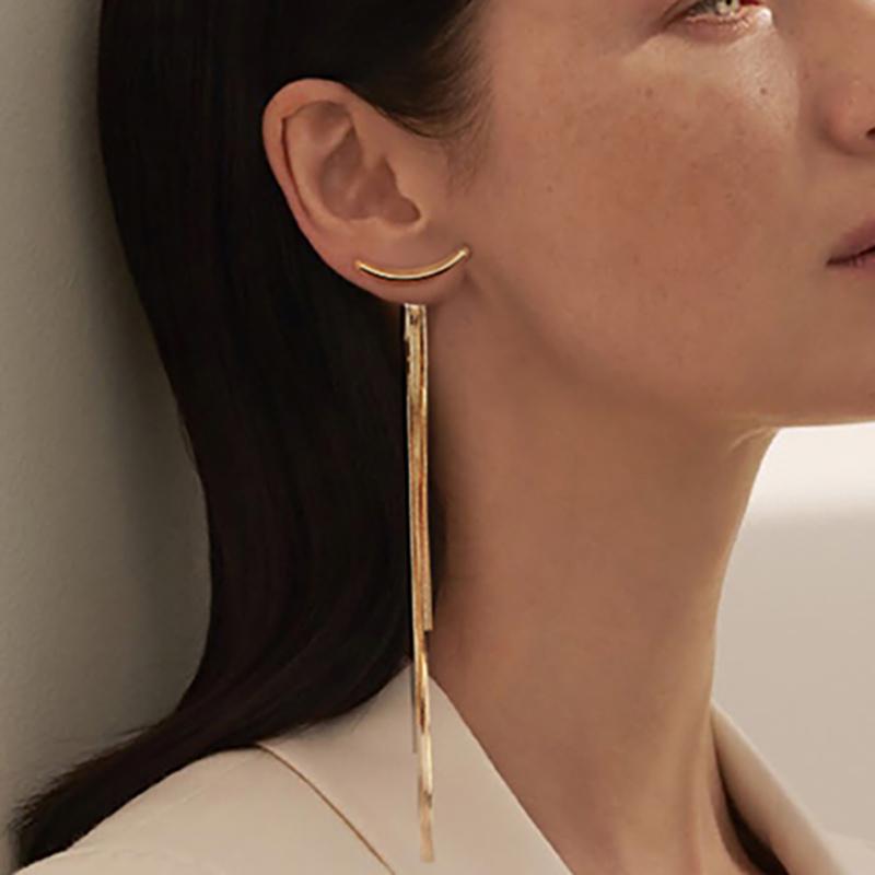 Luxury Women'S Earrings Rhinestone Fringe Hanging Zircon Earrings New Shiny Wedding Statement Party Jewelry Gifts