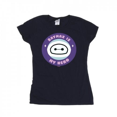

Disney Womens/Ladies Big Hero 6 Baymax My Hero Pocket Cotton T-Shirt білий