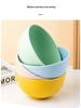 Cross-border PP Plastic Bowl Set - Multi-purpose for Dormitory: Includes Water, Fruit, Salad, Noodle, Soup, and Rice Bowls. Large Size.
