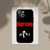 The S-Sopranos-S-TV  Phone Case Phone Case For Apple iPhone 15,14,13,12,11,XS,XR,X,8,7,Pro,Max,Plus,mini Silicone Black Cover