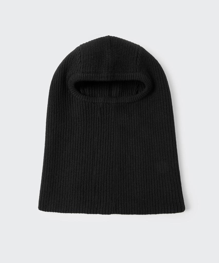Musinsa Standard Lambswool Full Face Knit Balaclava [Black]