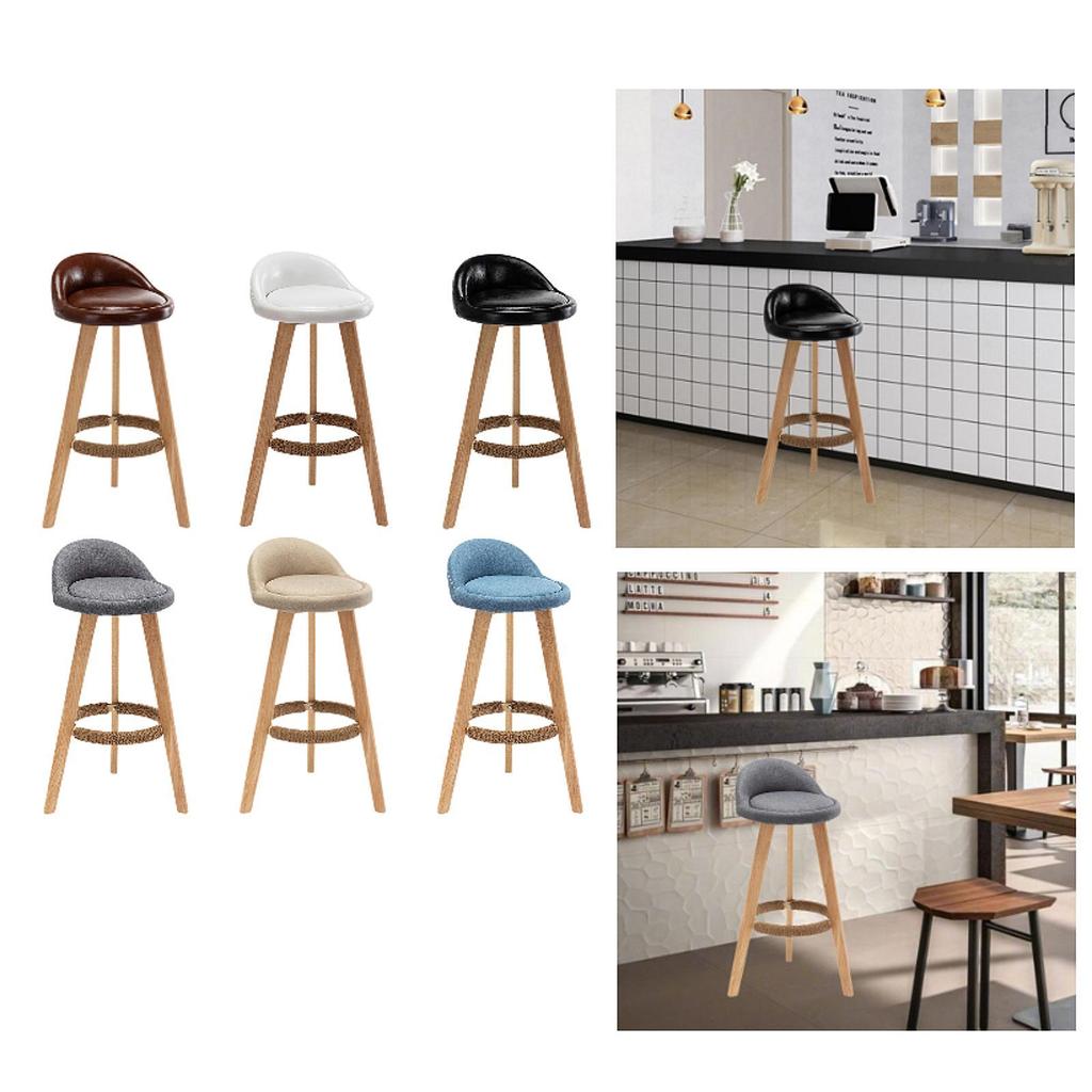 Bar Stool Counter Height Barstool Chair for Backrest Tables Kitchen