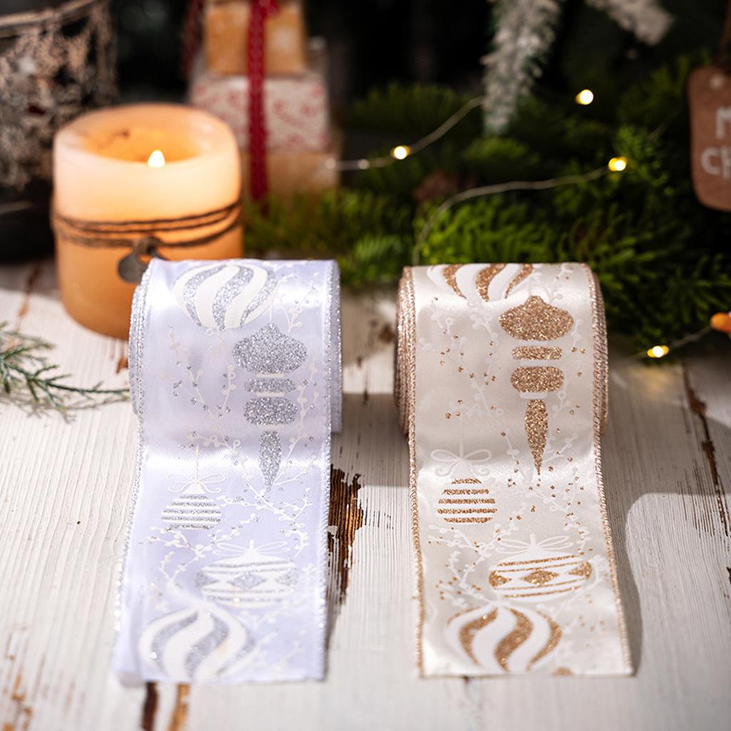 5 Meter Band Weihnachtsband Weihnachtsbaumschmuckband Geschenkdekorationsband Schleifenband Band Weihnachtsband Dekoration