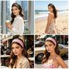 5/8Pcs Polka Dot Sports Elastic Headband Able Makeup Headband, Sports & Fitness Sweat-Absorbent Hairband