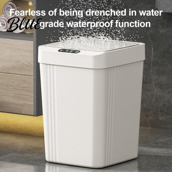 Hygienic Kitchen Waste Can with Can Touchless Automatic Trash Storage 13L Bathroom Garbage Odor Motion