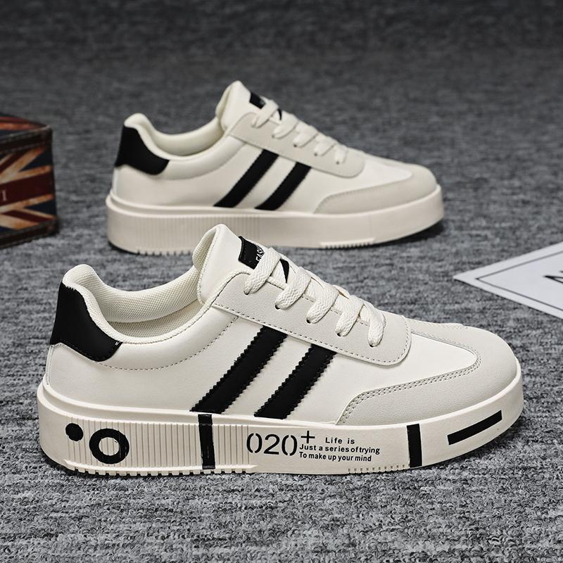 

Мужская обувь 2025 весна новый тренд платформа универсальная повседневная мода мужские низкие корейская версия дышащая спортивная обувь 44 бежевый