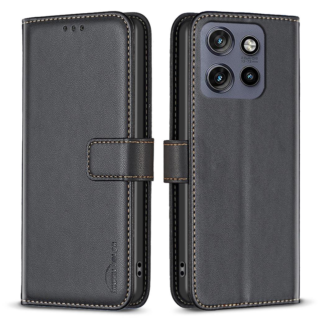 BINFEN COLOR BF17 For Motorola Edge 50 Neo 5G/Moto S50 5G/Thinkphone 25 5G Case Wallet Folio Flip Leather Cover